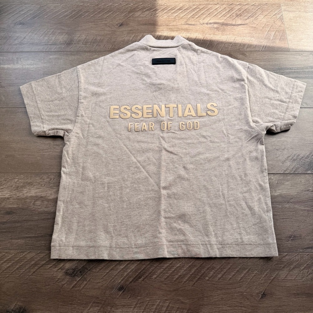 6-7 Essentials Beige Short Sleeve Tee